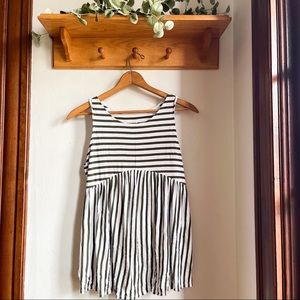 🥑 Green striped maternity tank